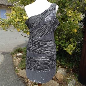 C.O.C. Silver Sequence Sexy Mini Dress